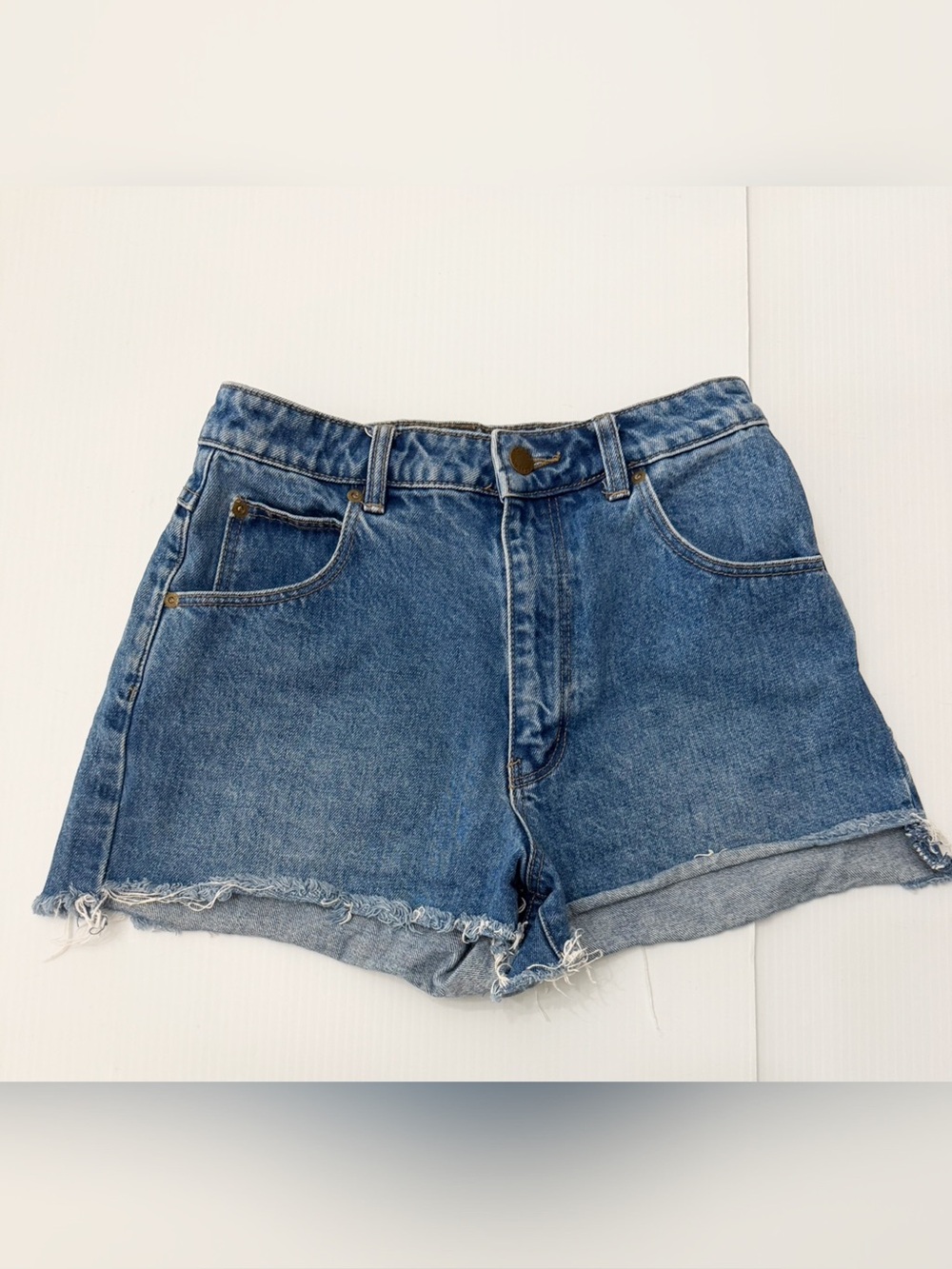 Rolla’s Dusters High Rise Slim Cut Off Denim Shorts Size 26